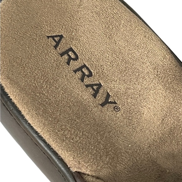 Array ladies brown leather mule slides shoes size 7.5 NEW - Picture 6 of 7